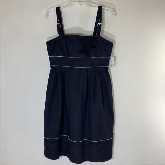 Maggy London Dresses & Skirts - MAGGY LONDON Black Zipper Decorated Pleat Dress.  8. NWT.